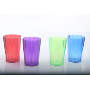 Epvsr 24 Pcs Plastic Water Tuimelaars, 400 Ml Melk Sap Mok, Vaatwasmachinebestendig Drinkware Cup