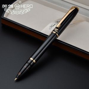 Hero Vulpennen Authentieke 1079 Ultrafijne Pen 0.38Mm Studenten Office Business Box Zwart Roze Geel Blauw