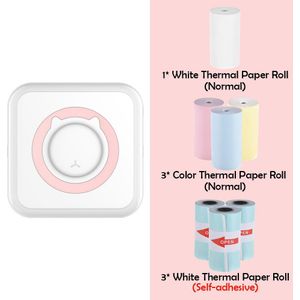C15 Pocket Thermische Printer Draagbare Mini Draadloze Bt Connect 200Dpi Foto Label Memo Verkeerde Vraag Afdrukken