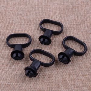 Citall 4Pcs Universal Black Rubber 5.5X4.1 Cm Voorspatbord Snelheidsmeter Kabel Gids Houder Voor Motorfiets