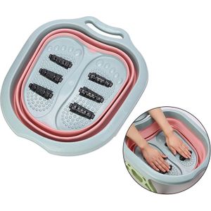 Foldable Foot Soaking Tub Bucket Plastic Portable Massage Bath Soak Feet Container Household Sauna Tubs Pedicure Bath Foot Care