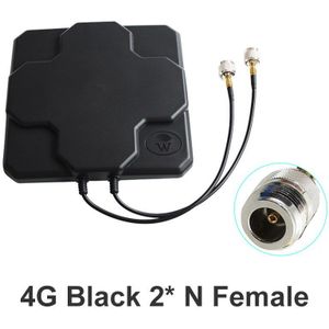 4G Lte Antenne N Mannelijke Vrouwelijke Sma Outdoor Panel 18dbi 698-2690Mhz Wit Zwart Antenne Mimo Externe antenne Voor Draadloze Router