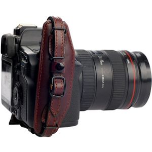 Camera Hand Wrist Strap Belt Met Quick Release Plate Voor Canon Nikon Pentax Slr Dslr Camera Zwart & Bruin Pols band