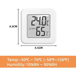 Digitale Thermometer Hygrometer Indoor Lcd Display Temperatuur Vochtigheid Sensor Gauge Meter Meten Voor Thuis Kamer