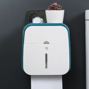 Toiletrolhouder Waterdicht Muur Gemonteerde Multifunctionele Papier Houder Zelfklevende Waterdichte Opslag