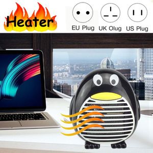 500W Mini Heater Elektrische Verwarming Ventilator Pinguïn Vorm Desktop Heater Winter Draagbare Kachel Warmer Machine Thuis Tuin Warmer Fans
