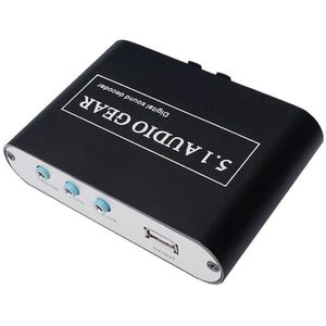 Dts AC3 Digital Audio Sound Decoder 5.1 Analoge Uitgang Sound Decoder Versterker Dolby 5.1 Audio Decoder Eu Plug