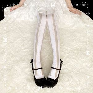 Japanse Schattige Prinses Zoete Lolita Panty Jk Uniform Afdrukken Gothic Lolita Zachte Meisje Panty Kawaii Meisje Loli Cos