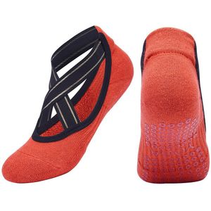 Bandage Yoga Sokken Vrouwen Ademend Backless Katoen Anti Slip Dance Ballet Pilates Dames Sport Slippers