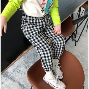 Korea Stijl Meisjes Jongens Plaid Broek Herfst Katoen Mode Kinderen Broek 2-7T YQ611