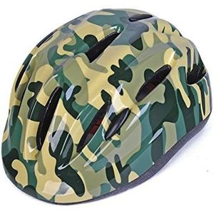 Kinderen Fietshelm, Verstelbare Ademend Camouflage Veiligheid Helm Voor Schaatsen Fietsen Scooter