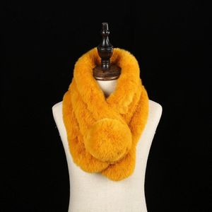 Winter Studenten Warm Houden Bib Vrouwelijke Koreaanse Versie Mode Wilde Pure Kleur Bal Bib Meisjes Luxe Ring Sjaal