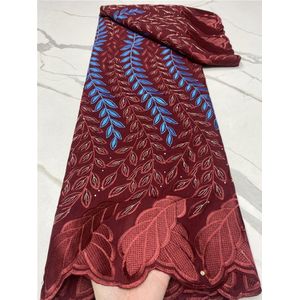 Pgc Zwitserse Voile Kant In Zwitserland 2022 Afrikaanse Katoen Kant Stof Materiaal Voor Party Bruid Jurk Naaien YA4773B-2