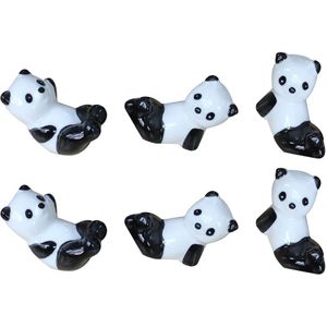 6pcs Keramische Panda Fruit Bloem Eetstokje Rust Porselein Houder Stand Party Decor Mode Keuken Servies