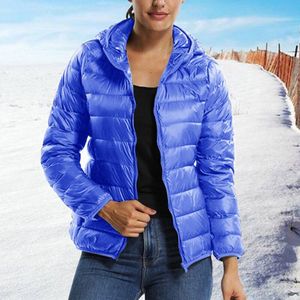 Winter Jas Vrouwen Herfst Hooded Jas Vrouwelijke Vrouwen Gewatteerde Katoenen Parka Casual Dunne Licht Basic Jassen Warme Jas