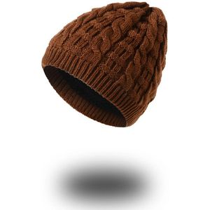 Mannen hoed trend plus fluwelen twist acryl fiber warme wollen muts winter outdoor knit hoed voor mannen en vrouwen