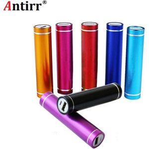 Antirr 2600 mAh Power Bank Indicator 18650 Draagbare USB Externe Batterij Powerbank Mobiele Oplader voor Telefoons en Tablets