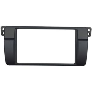 Dubbel Din Radio Fascia voor BMW 3 Serie E46 1998-2005 Stereo Panel Dash Trim Kit Frame Surround Plaat bezel