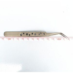 Rvs Wimper Pincet Tool Superhard Anti-Statische Wimper Extension Tweezer Nail Rhinestone Decoraties Picking Tang