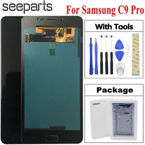 100% Getest Voor samsung galaxy C9 PRO Lcd C9000 DISPLAY Touch Screen Digitizer Vergadering Vervanging Voor Samsung c9 pro lcd