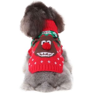 1pc Herfst Winter Trui Kerst Trui Grote Hond Sneeuwpop Truien Warme Doek PuppyCoat Jumper Truien
