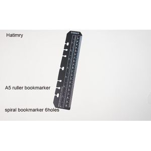 Hatimry boekenlegger spiraal Heerser Straight Heersers losbladige Notebook A5 A6 Bladwijzer Tool Voor Schoolbenodigdheden