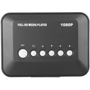 Mini Full Hd 1080P Media Player Met Hdmi/Vga/Av/Usb/Sd/Mmc/optische Uitgang Eu Plug