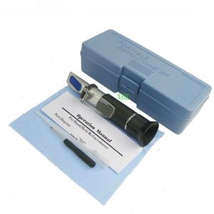 HandHeld Brix Refractometer Voor Voedsel Suiker Bier Brix Test 0-32% Brix Vruchten Groenten ATC Refractometer Meter Met Retail doos
