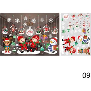 Vrolijk Kerstfeest Muurstickers Vensterglas Stickers Kerst Decoraties Voor Thuis Kerst Ornamenten Verwijderbare