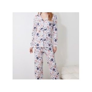 Trendyol Kat Gedrukt Gebreide Pyjama Set THMAW21PT1069