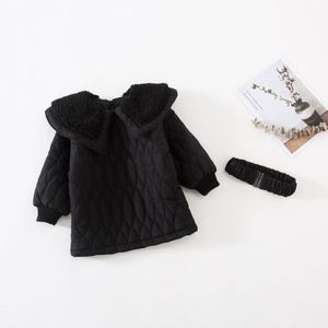 Babyinstar Peuter Meisje Winter Kleding Baby Meisje Down Jas Met Riem Kinderen Zwarte Winter Jassen Voor meisjes