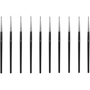 5/10/20/50Pcs Make Tekening Pen Nail Art Borstel Fijne Hand Geschilderd Dunne Haak Lijn pen Nylon Borstel Acryl Schilderen Pen Levert