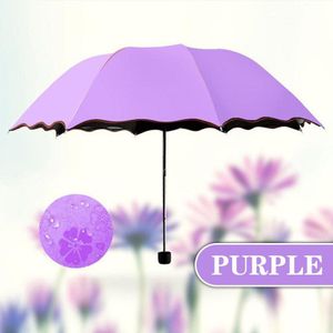 Bloesem Paraplu Anti-Uv Waterdichte Draagbare Reizen Paraplu Mode Opvouwbare Paraplu Regen Vrouwen Mannen Mini Pocket Parasol