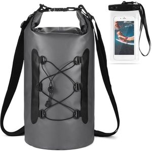 15L Waterdichte Dry Bag Met Telefoon Case Zwemmen Zak Roll Top Dry Sack Rugzak Voor Kajak Varen Vissen Surfen Rafting rivier