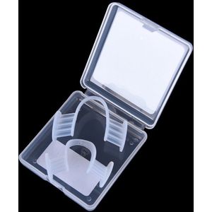 2Pcs Stop Tanden Slijpen Tand Balde Dental Mond Guard Voorkomen Nacht Bruxisme Spalk Slaap Steun Elimineert Met Case Box