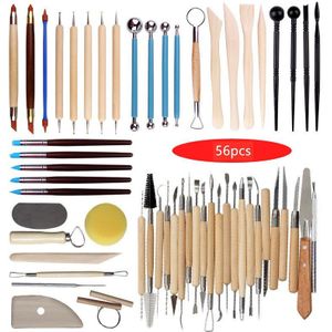 Diy Art Klei Aardewerk Tool Set Ambachten Clay Sculpting Tool Kit Aardewerk & Keramiek Houten Handvat Boetseerklei Gereedschap