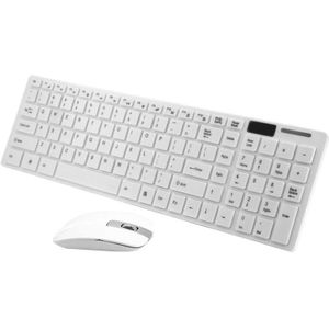 2.4G Thuis Toetsenbord Draadloze Toetsenbord Ultra-Dunne Kantoor Toetsenbord (Met Toetsenbord Cover, Zonder Batterij)