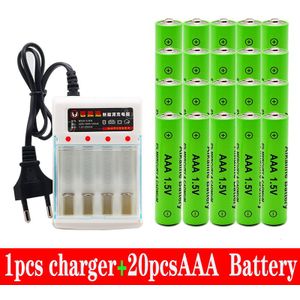 1.5V Aaa Batterij 3000Mah 1.5V Alkaline Aaa Oplaadbare Batterij Voor Afstandsbediening Speelgoed Licht Batery + Lader