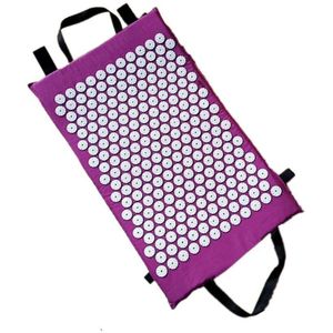 Spike Massage Kussen Yoga Acupressuur Pad Mat En Kussen Set Hals Back Body Spier Voet Massager Pijn Stress Met tas