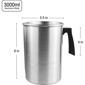 Kaars Wax Smelten Pot 1.2L/3L Smelten Wax Smelten Cup Kaars Maken Kit Voor Thuis Keuken Kaars & Zeep diy Ambachten