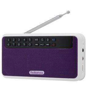 Rolton E500 Draadloze Bluetooth Speaker 6W Hifi Stereo Muziekspeler Draagbare Digitale Fm Radio Zaklamp Mic Handsfree record Tf