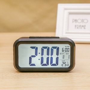 Grote Led Digitale Wekker Nachtlampje Sensor Snooze Mute Kalender Desktop Elektronische Backlight Tafel Klokken