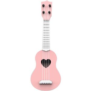 Voor Beginner Vroege Onderwijs Simulatie Abs Plastic Ukulele Speelgoed Spelen Met 4 Snaren Voorschoolse Peuter Baby Muziekinstrument