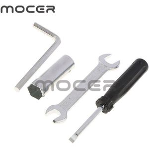 Stukken Van 4 Mechanica Tool Set Spark Stopcontacten Open End Steeksleutels Schroevendraaier