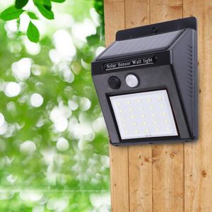 Waterdicht 25 Led Solar Power Pir Motion Sensor Tuin Wandlamp Outdoor Home Licht