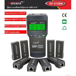 Kabel Lengte Tester Netwerk Kabel Tester Meter Lengte 8 Remote Eenheden Kat 5E/ 6E Utp Stp CAT5 RJ45