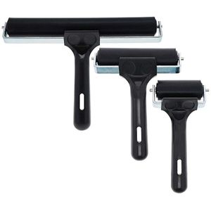 3 Pack Rubber Roller Soft Rubber Brayer Voor Printmaking Inkt Verf Blok Stempelen Brayers, Stempelen Lijmen Toepassing