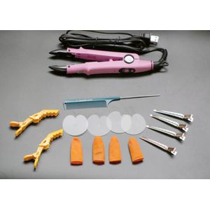 Super beautifull roze kleur VLAKKE PLAAT Fusion Hair Extension Keratine Bonding Tool Heat Iron haar connector