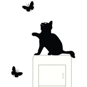 Raam Muur Decor Schakelaar Vinyl Decal Sticker Cartoon Decor Huishoudelijke Accessoires Наклейки На Выключатель Наклейки На Стену