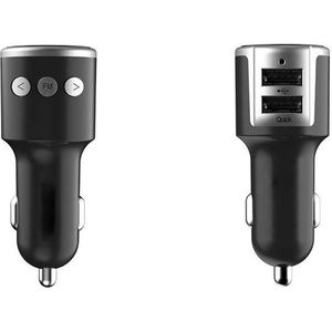 Jilang Auto Bluetooth Fm-zender Draadloze Radio Adapter Muziek MP3 Speler Carkit Handsfree Gesprekken met QC3.0 Dual USB lading
